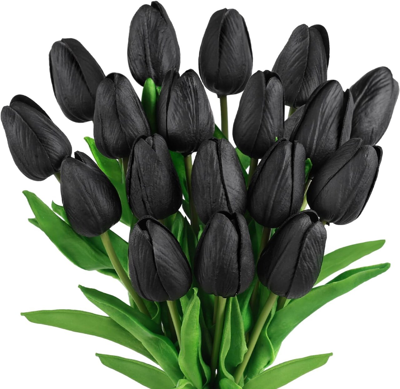 Artificial Tulip Flowers 18pcs Real Touch Faux Silk Tulip Stems for Spring Home Decor
